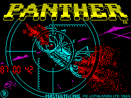 Panther title screen for ZX Spectrum